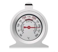 Aprilsunnyzone Termómetro mecánico para horno hecho de acero inoxidable 304 con cubierta de vidrio resistente al calor para lecturas fiables sin baterías (C)