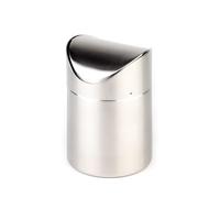APS 00027 Tabla restos de contenedores Ø 10cm, H: 13cm, acero inoxidable, satinado, pulido, con tapa basculante desmontable, con cierre de bayoneta