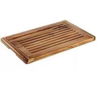 APS 00884 Akazia Tabla de cortar de madera con pies antideslizantes, 53 cm de largo, 32,5 cm de ancho, 2 cm de altura
