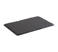 APS 00941 placa de pizarra natural, 24 x 15 cm, espesor de 5 mm, con patas antideslizantes