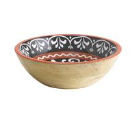 APS 1052 - Cuenco de madera de mango, revestimiento de resina epoxi en el interior, diámetro de 24 cm, 1,1 litros, frutero, ensaladera, cuenco