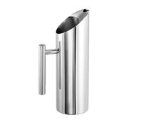 APS 10695 - Jarra de agua (diámetro 9 cm, altura: 27,5 cm, 1,2 L, acero inoxidable 18/8), color plateado