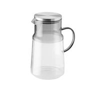 APS 10728 Jarra para zumo/agua - Vidrio, 2 litros, Ø 13 cm, tapa de acero inoxidable 18/8