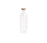APS 10735 Jarra de cristal -LINES-, Ø 9 cm, alt.: 27 cm, 1 litro, cristal, tapa de corcho,