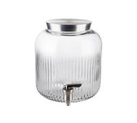 APS 10819 Dispensador de bebidas - Vidrio, 5 litros, Ø 20 cm, H: 23 cm, con tapa y grifo