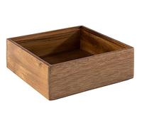 APS 11650 WOODY - Caja de madera de acacia, tamaño interior 13 x 13 cm