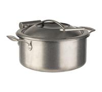 APS 12342 Plato de rozadura Orbit, 4-TLG. Set Ø 30,5 cm, H: 17,5 cm18/8 Acero Inoxidable, Aspecto Vintage