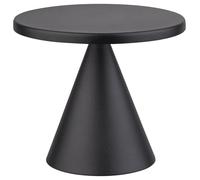 APS 17101 Lámpara de mesa «CONE MINI», luz de pilas recargables, in stación de carga, cable de carga USB y mando a distancia, altura 11,5 cm, negro