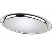 APS 30116 Porción - cafetería, ca,26,5 x 19cm, ovales, bandeja de café / té para una taza, 18/8 acero pulido