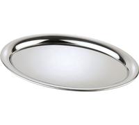 APS 30117 Porción - casa de café, ca, 29 x 22 cm, ovales, bandeja de café / té para dos tazas, 18/8 acero pulido