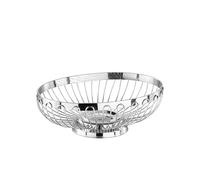 APS 30210 - Cesta ovalada para pan o fruta (acero inoxidable pulido, 20 x 15 x 7 cm)