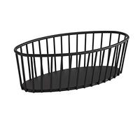 APS 30412 URBAN - Cesta de metal redonda (20 x 10 x 7 cm), color negro