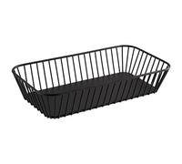 APS 30417 GN Urban 1/3 Cesta de metal negro con patas antideslizantes, 32,5 x 17,6 cm, altura 7,5 cm