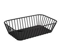 APS 30418 GN Urban - Cesta de metal con patas antideslizantes, 26,5 x 16,2 cm, altura 7,5 cm, color negro