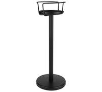 APS 36118 - Soporte para enfriador de vino o champán, color negro mate, diámetro interior del cuenco 21 cm, altura 73 cm