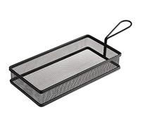 APS 40629 SNACKHOLDER - Cesta para aperitivos (acero inoxidable, 26 x 13 x 5 cm), color negro