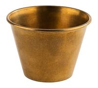 APS 40725 - Juego de 6 cuencos (acero inoxidable, diámetro de 6 cm, altura de 4,5 cm), color dorado