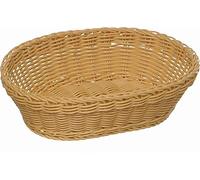 APS 50815cesta, ovalada 32x 23cm, h: 7cm, polipropileno, beige,-Profi Line de
