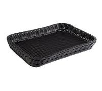 APS 50908 - Cesta "Profi Line", color negro, polipropileno, 30 cm x 40 cm x 5 cm