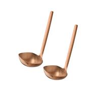APS 75945 Cuchara BULQ, juego de 2, acero inoxidable, recubrimiento PVD, tamaño de la cuchara 6,5 x 6,5 cm, longitud total 17,5 cm, cobre