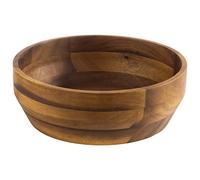 APS 795 - Cuenco de madera de acacia para aperitivos, fruta, ensalada, etc., 25 cm x 8,50 cm
