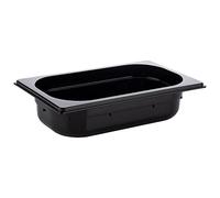 APS 82072 GN 1/4 Depósito Gastronorm de policarbonato, dimensiones 264 x 162 mm/altura 65 mm/volumen 1,7 litros, color negro