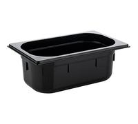 APS 82073 GN 1/4 Depósito Gastronorm de policarbonato, dimensiones 265 x 162 mm/altura 100 mm/volumen 2,5 litros, color negro