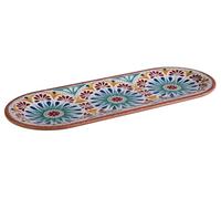 APS 84686 Arabesque - Plato (melamina, 38 x 15,5 cm, altura 2 cm), diseño de terracota