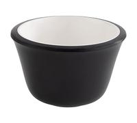 APS 85244 - Juego de 6 cuencos de melamina, diámetro de 6 cm, altura de 4 cm, apto para lavavajillas, color negro