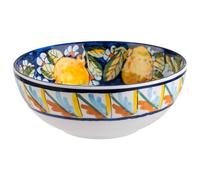 APS 85291 Cuenco MEDITERRÁNEO, Ø 20,5 cm, altura 8 cm, 1,2 litros, melamina, decoración blanca