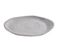 APS 85323 FOOTMARK plato, Ø 21 cm, altura 2 cm, melamina, decoración, blanco-gris