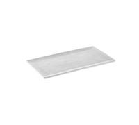APS 85327 Bandeja GN 1/3 FOOTMARK - Melamina, 32,5 x 17,6 cm, blanco/gris, sistema GN, apta para lavavajillas