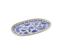 APS 85446 Bandeja FLORYN - Melamina azul/blanco-beige, 40,5 x 24,5 cm, apilable