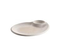 APS 85516 Plato BLUSH, melamina, 30 x 25 cm, blanco/beige