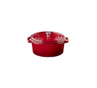 APS 88333 Mini olla con tapa 5 STARS - Hierro fundido esmaltado, 0,45 litros, rojo, apto para inducción