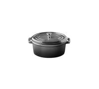 APS 88334 Miniolla con tapa 5 STARS - Hierro fundido esmaltado, 0,45 litros, antracita, apta para inducción