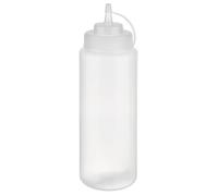 APS 93259 Botella de polietileno transparente con tapa de rosca y tapa de cierre