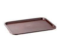 APS Bandeja de Comida rápida, inastillable y Apta para lavavajillas, Fabricada en Alemania, 41 x 12 cm, Altura 2 cm, marrón, 537, 41 x 12 cm, h: 2 cm
