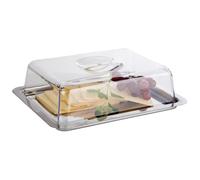 Aps - Bandeja Para Quesos Y Otros Alimentos Rectangular Con Tapa