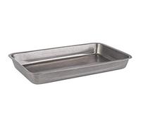 APS Bandeja para servir y decoración de acero inoxidable antiguo, de aspecto antiguo, para llaves, bandeja para joyas, bandeja de cocina, 25,5 x 16 cm, altura: 3 cm