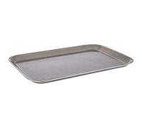 APS Bandeja para servir y decoración de VINTAGE de acero inoxidable envejecido, para llaves, bandeja para joyas, bandeja de cocina, 38 x 26,5 cm, altura: 1,5 cm