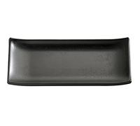 APS Bandeja, Sushi Tarjeta - Zen de 22,5 x 9,5 cm, h: 3 cm melamina, Negro, Piedra Microondas No Lavavajillas