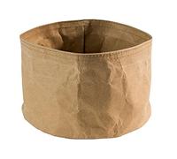 APS Bolsa para el pan, panera redonda, fibra natural, resina, 17 x 17 cm, 11 cm, color beige