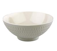 APS Carcasa - Asia Plus de melamina 16 cm de diámetro, altura: 7 cm, 0,6 l, interior: Cream, brillante, Exterior: Gris, mate