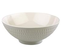 APS Carcasa - Asia Plus de melamina 20 cm de diámetro, altura: 8 cm, 1,1 L, interior: Cream, brillante, Exterior: Gris, mate
