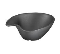 APS Carcasa - Zen de 14,5 x 12,5 cm, h: 5 cm melamina, Negro, Piedra Microondas No Lavavajillas 250 ml