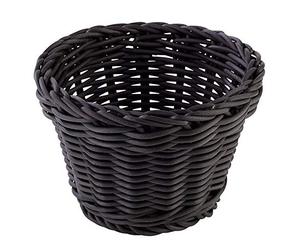 APS cesta, alrededor de polipropileno, negro, 13 cm de diámetro, altura: 10 cm