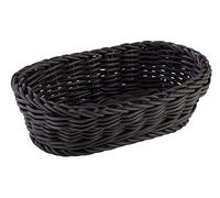 APS cesta, ovalada de polipropileno, negro, 19 x 12 x 6 cm