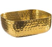 APS Cuenco de aluminio con acabado dorado martillado, para alimentos fríos y calientes, 15,5 x 12,0 cm, 0,7 l.
