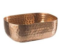 APS Cuenco de aluminio con superficie de cobre martillado para alimentos fríos y calientes, entre otros, 15,5 x 12,0 cm, 0,7 litros.